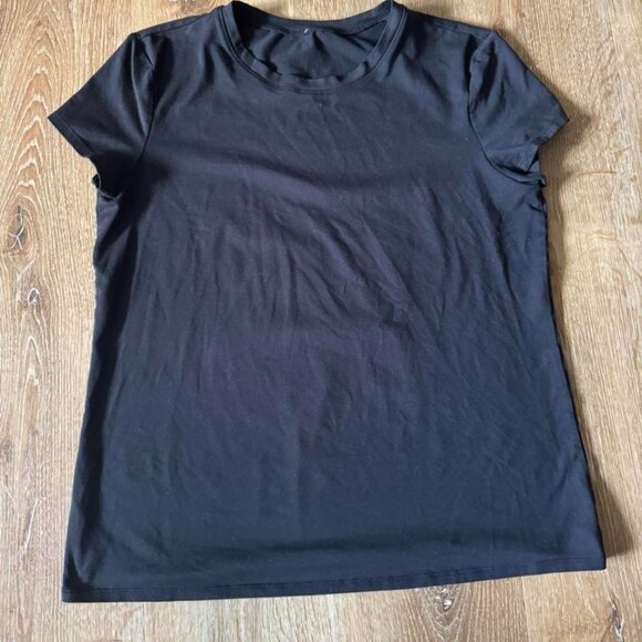 Alo Black Women T Shirt Size L - Picture 1 of 2